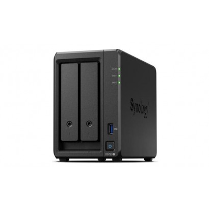 DS723+ DS723+ Synology 2 x 3.5"/2.5" SATA HDD/SSD, 2 x M.2 2280 NVMe SSD Slot, AMD Ryzen R1600, Gigabit Ethernet, eSATA, USB ...
