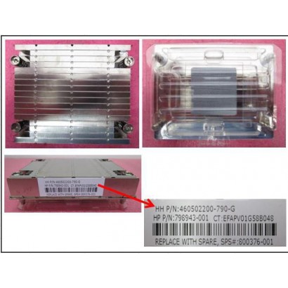 800376-001-RFB 800376-001-RFB Hewlett Packard Enterprise HEATSINK XL1X0R 18 FINS 43201618 Features DSE