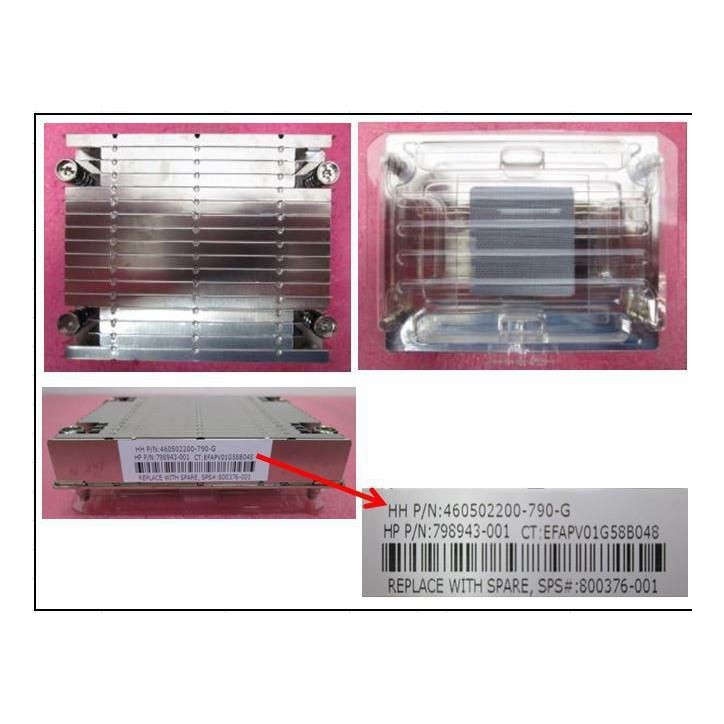 800376-001-RFB Hewlett Packard Enterprise HEATSINK XL1X0R 18 FINS 43201618