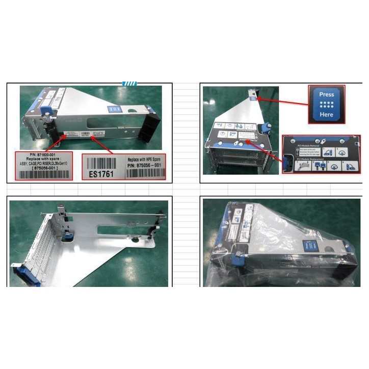 875056-001-RFB Hewlett Packard Enterprise PCI riser cage