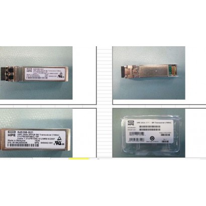 849442-001 HPE Hewlett Packard Enterprise 25Gb SFP28 transceiver module, Short Reach (SR), 850nm wavelength, multi-mode fiber, 100m