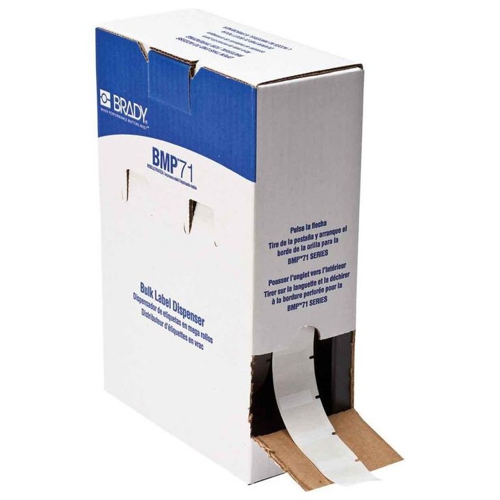 BM71-19-498 Brady Repositionable Vinyl Cloth Labels - Bulk 115039