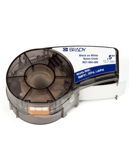 M21-500-499 Brady Nylon Cloth tape for BMP21-PLUS BMP21 IDPAL LABPAL 12.70 mm X 4.88 m M21-500-499, 110894