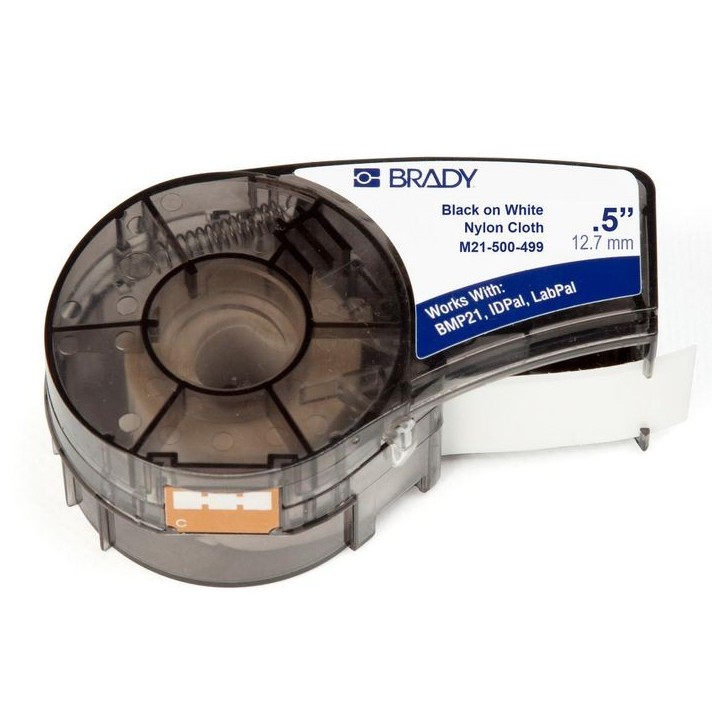 M21-500-499 Brady Nylon Cloth tape for BMP21-PLUS BMP21 IDPAL LABPAL 12.70 mm X 4.88 m M21-500-499, 110894