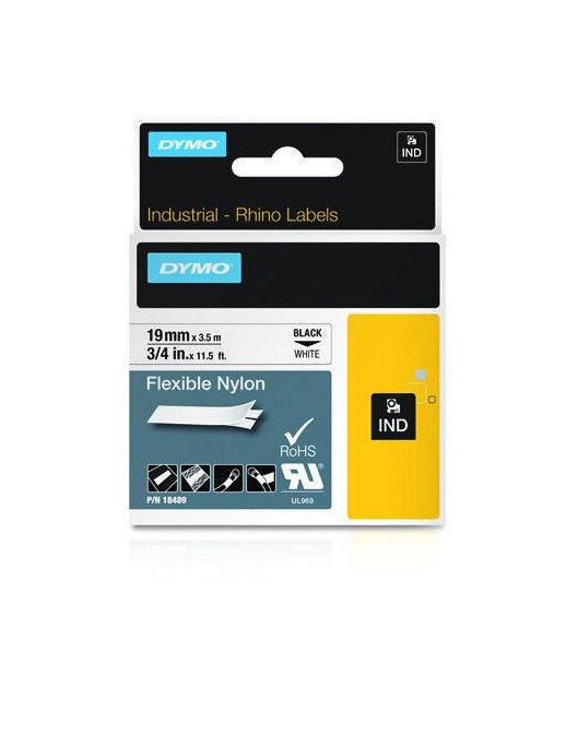18489 DYMO IND Flexible Nylon, 19mm x 3.5m 18489 DYMO