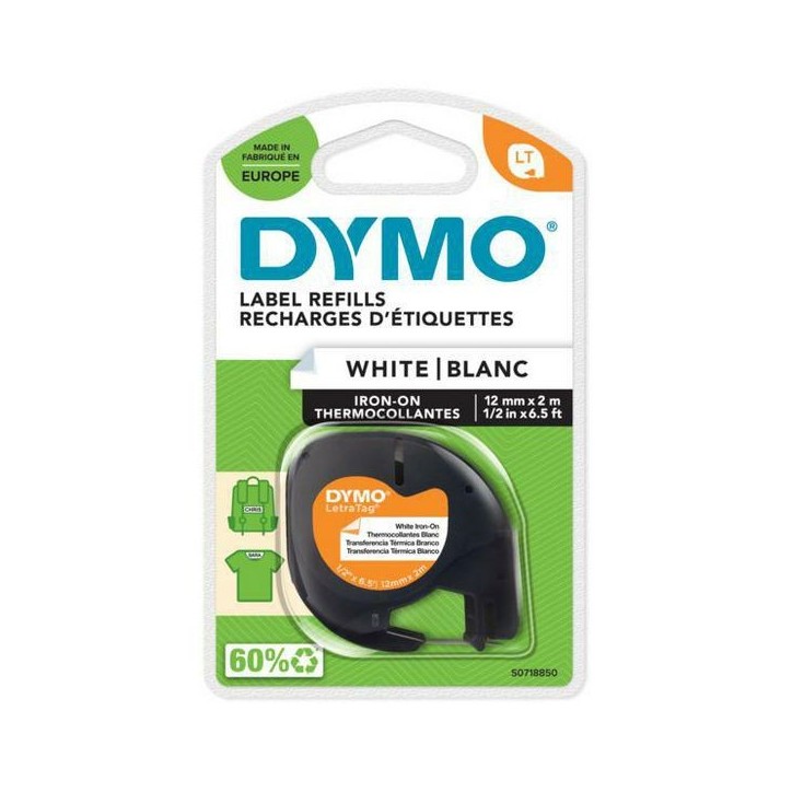 S0718850 DYMO LT Fabric Iron-On, 12 mm x 2 m DYMO