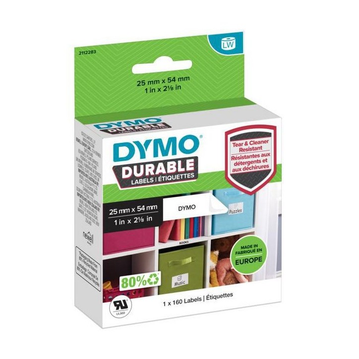 2112283 DYMO LabelWriter™ Durable Labels - 25 x 54mm Permanent