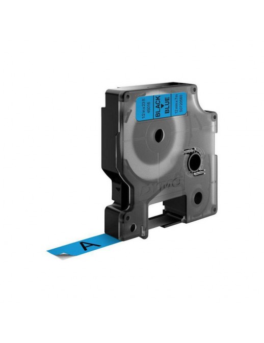 S0720560 DYMO D1 - Standard Labels - Black on Blue - 12mm x 7m 45016 DYMO