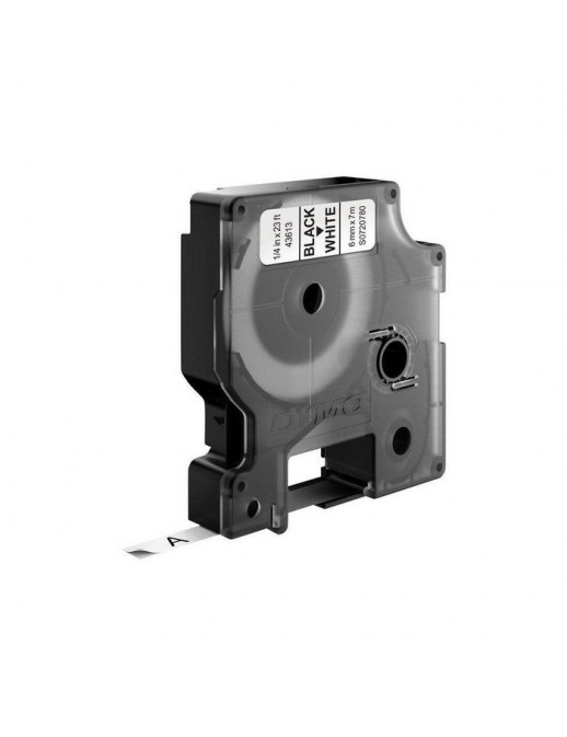 S0720780 DYMO D1 - Standard Labels - Black on White - 6mm x 7m 43613 DYMO