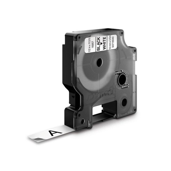 S0718040 DYMO D1 - Durable Labels - Black on White - 12mm x 5.5m