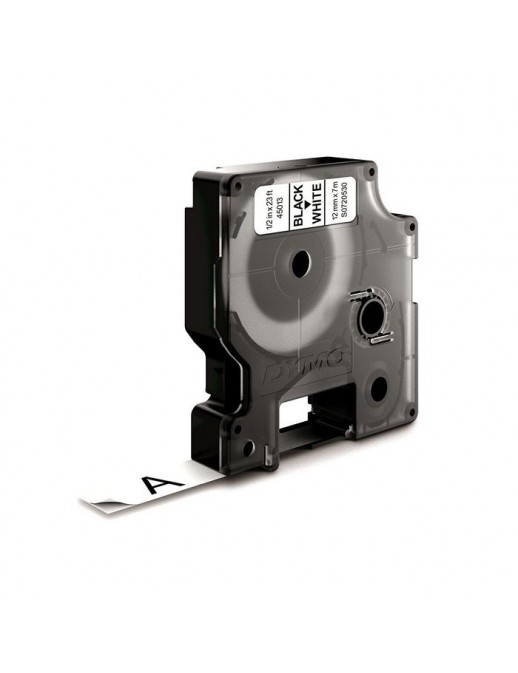 S0720530 DYMO D1 - Standard Labels - Black on White - 12mm x 7m 45013 DYMO