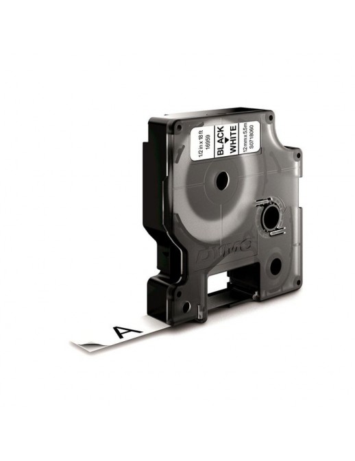S0718060 DYMO D1 - Durable Labels - Black on White - 12mm x 5.5m 16959
