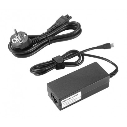 MBXUSBC-AC0009 CoreParts USB-C Power Adapter PD3.0 65W 5-20V/3-3.5A - Including EU Power Cord...