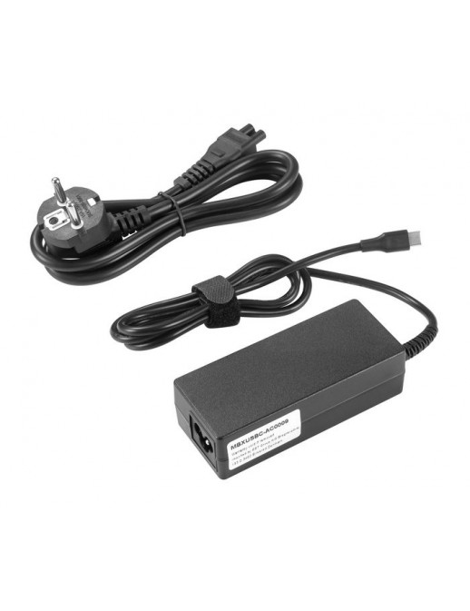 MBXUSBC-AC0009 CoreParts USB-C Power Adapter PD3.0 65W 5-20V/3-3.5A - Including EU Power Cord (C5- Schuko) Dim:106*46*29mm - Sup