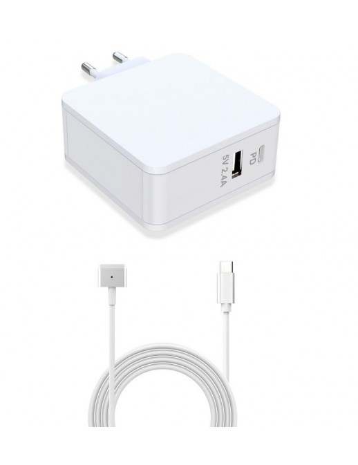 MBXAP-AC0021 MBXAP-AC0021 CoreParts Power Adapter for MacBook 45W 14.8V 3A Plug: Magsafe 2 with 1.8m cable & USB output for M...