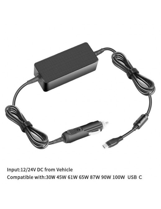 MBXUSBC-DC0004 MBXUSBC-DC0004 CoreParts USB-C Car Charger 100W 5V2A-20V5A USB PD3.0 Plug:USB-C Input: 12-24V 5A, Output:5V3A ...