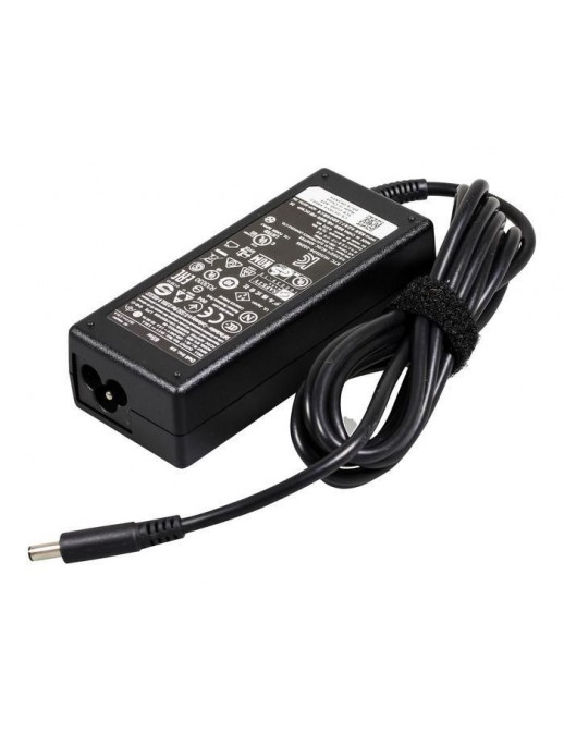 08D3F 08D3F Dell Brazil, AC Adapter, 65W, 19.5V, 3 Pin, 4.5mm, C6 Power Cord, Lot 6 Black