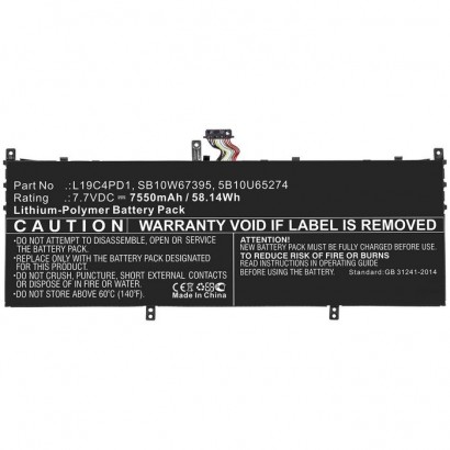 MBXLE-BA0241 MBXLE-BA0241 CoreParts Laptop Battery for Lenovo 49.28Wh Li-Pol 7.7V 6400mAh Black for Lenovo Notebook, Laptop Y...