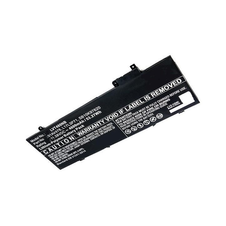 MBXLE-BA0165 CoreParts Laptop Battery for Lenovo 53.71Wh Li-Pol 11.55V 4650mAh Black, ThinkPad T480s, ThinkPad T480s 20L7002LCD,