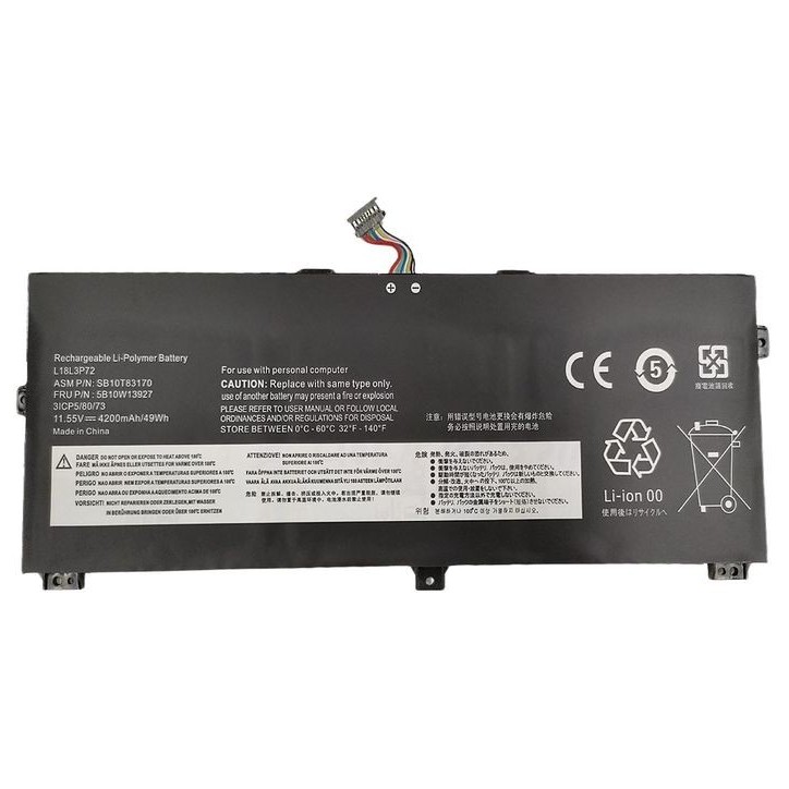 MBXLE-BA0310 CoreParts Laptop Battery for Lenovo 48.51Wh Li-Polymer 11.55V 4200mAh for Lenovo ThinkPad X390 Yoga, ThinkPad X390 