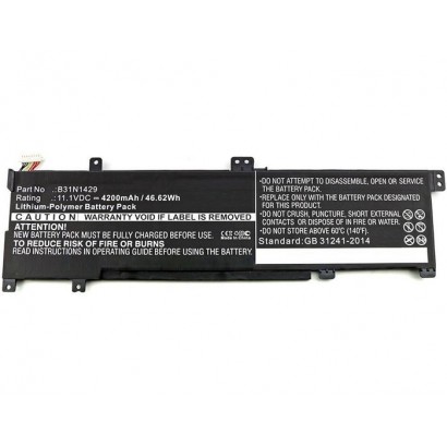 MBXAS-BA0119 MBXAS-BA0119 CoreParts Laptop Battery for Asus 38.76Wh Li-Pol 11.4V 3400mAh Black, A501C1-Z1-C10, A501LB5200, A5...