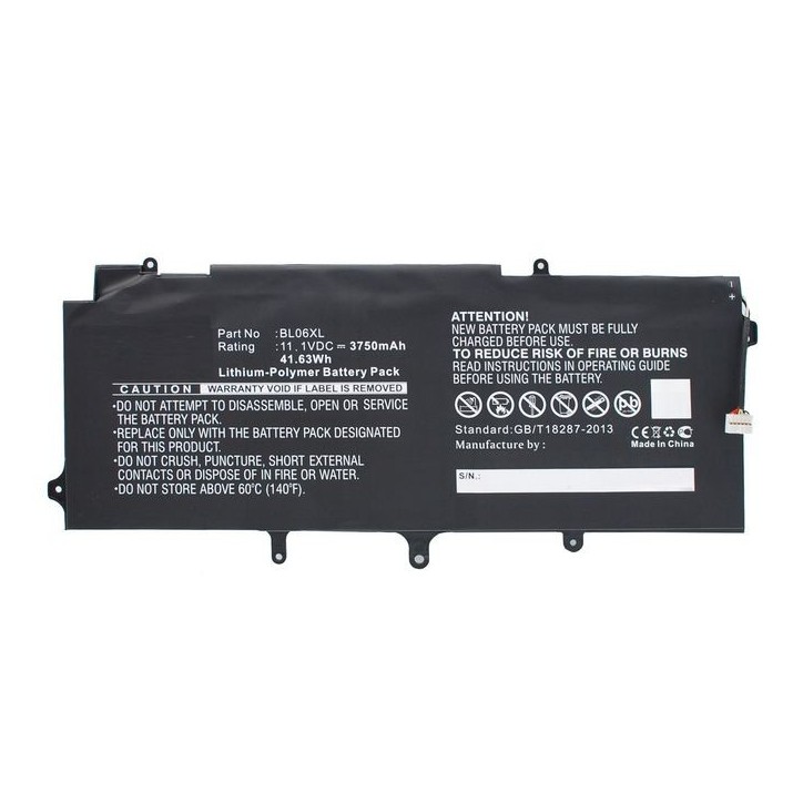 MBXHP-BA0157 CoreParts Laptop Battery for HP 42.00Wh Li-Pol 11.1V 3750mAh Black, EliteBook 1040, EliteBook Folio 1040 G1, EliteB