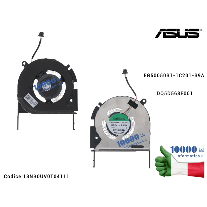 Ventola Fan CPU ASUS VivoBook Pro 16X N7600PC 13NB0UV0T04111 EG50050S1-1C201-S9A DQ5D568E001 X3500PC M7600RE M6500QC X3500PH M65