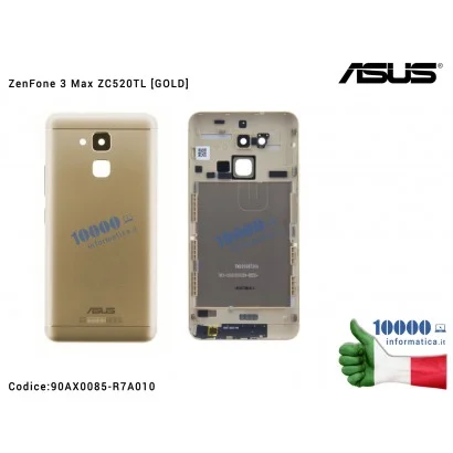 Cover Batteria Posteriore ASUS ZenFone 3 Max ZC520TL (X008D) [GOLD/ORO] 90AX0085-R7A010