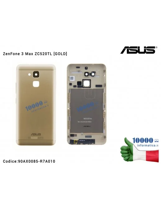 90AX0085-R7A010 Cover Batteria Posteriore ASUS ZenFone 3 Max ZC520TL (X008D) [GOLD/ORO]