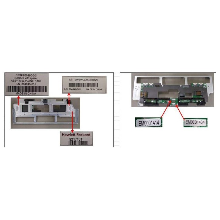 880990-001 Midplane for HPE Apollo 4510 Gen10 System