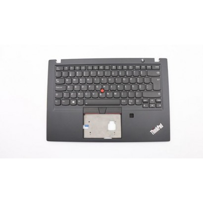 02HM297 02HM297 C-Cover Portuguese w/ Backlit FRU02HM297 KBD and FPR, Black LENOVO DSE