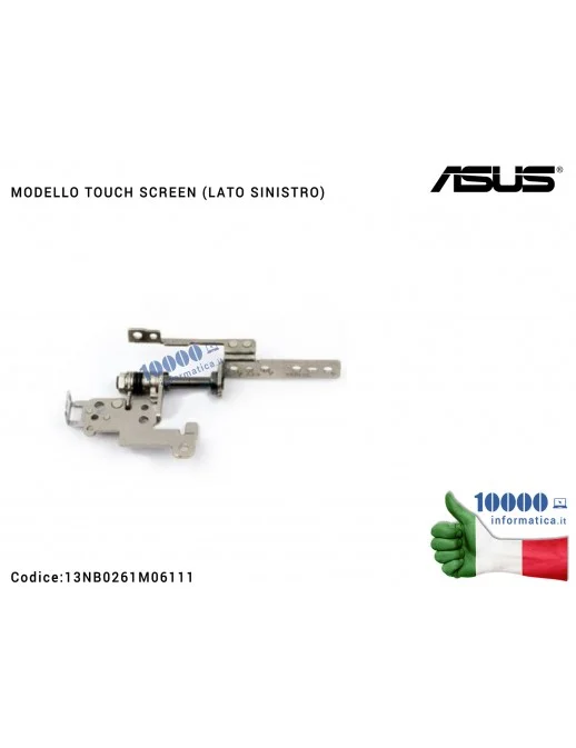 13NB0261M06111 Cerniera Hinge [SX] [TOUCH] ASUS S551 K551 K551L S551L S551LA K551L S551LB K551LB K551LA [LATO SINISTRO] (MODE...