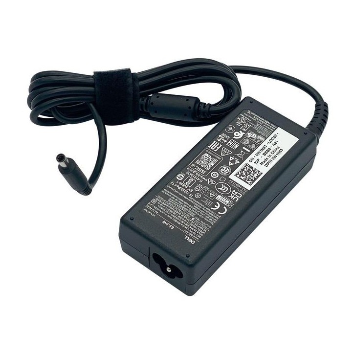 W1N63 Dell AC Adapter, 65W, 19.5V, 3 Pin, 4.5mm, C6 Power Cord 09WC73 C6