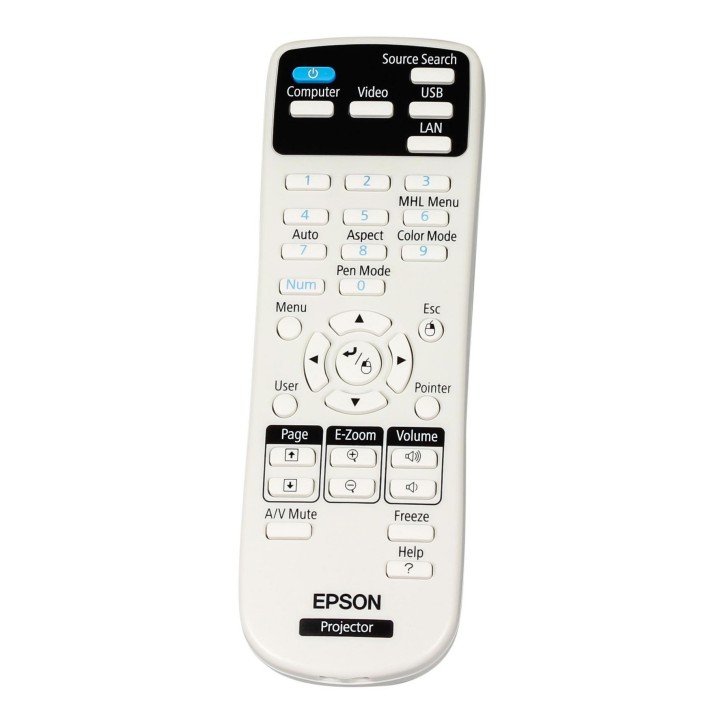 1613717 Epson White/Black, for EB-525W, EB-535W, EB-570, EB-575W, EB-575Wi, EB-580, EB-580 SMART AiO, EB-585W, EB-585Wi, EB-595W