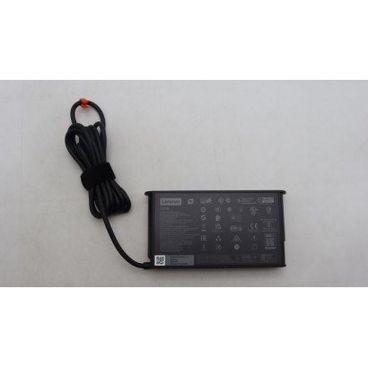 5A10W86327 Lenovo 135W USB-C AC adapter with multiple voltage outputs (20V, 15V, 9V, 5V), suitable for Lenovo devices. Black