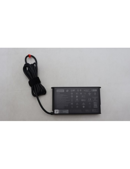 5A10W86327 Lenovo 135W USB-C AC adapter with multiple voltage outputs (20V, 15V, 9V, 5V), suitable for Lenovo devices. Black