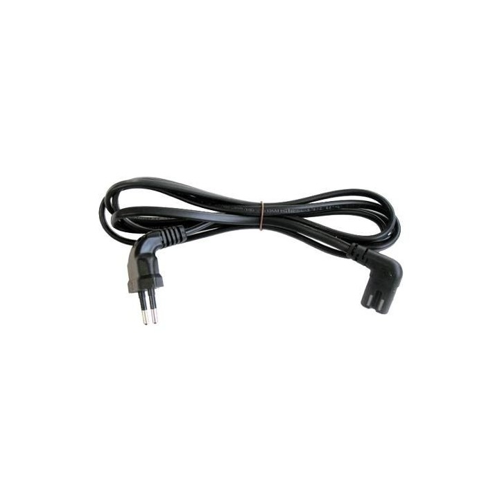 3903-000950 Power cord, 2pin, Angled, 651291 Black