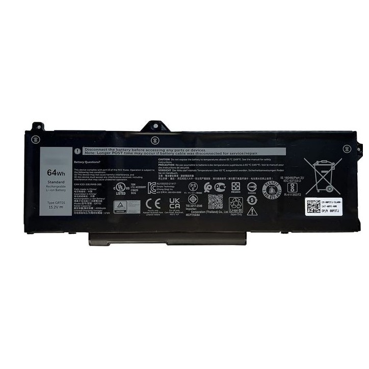 R05P0 Dell Battery, 64WHR, 4 Cell, Lithium Ion, BYD, (Primary) 64 Wh