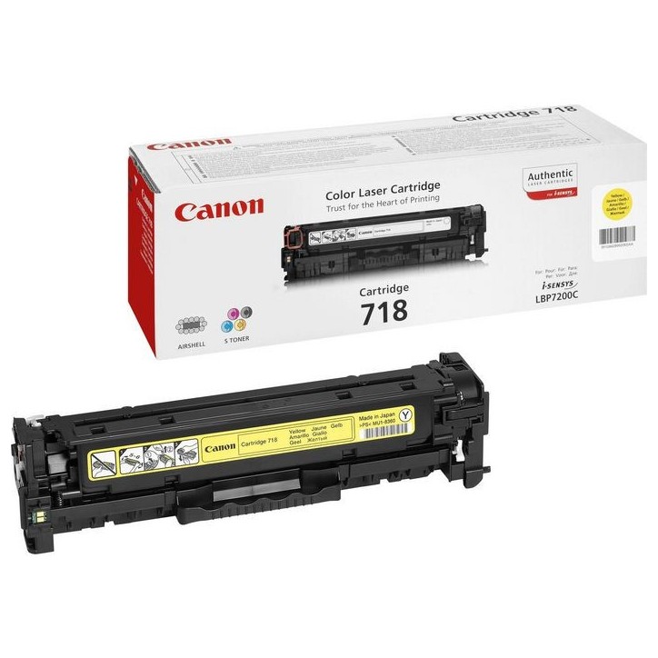 2659B002AA Canon LBP 7200Cdn Toner Cartridge 718 - Yellow 647648 Canon