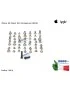 10019 Kit 56 Viti [Pentagonali NERE] APPLE iPhone 6S (A1633) (A1688) (A1700) Set Screw Pentalobe Black