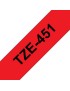 TZE-451 TZE-451 Brother 24 mm black on red laminated Brother