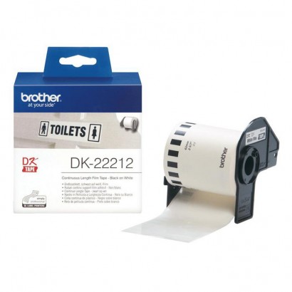 DK-22212 DK-22212 Brother TZ-315 Durable Film Tape - Wide - Black Print on White - 62mm x 15.24m Brother Features DSE