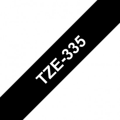 TZE-335 TZE-335 Brother 12 mm white on black tape, 8m Brother Features DSE