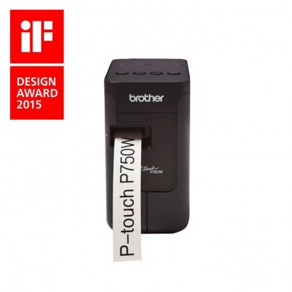 PTP750WZG1 Brother Printer Model for HSE and TZe tapes from 3.5 to 24 mm - PC connection -...