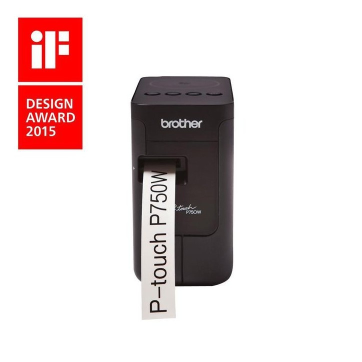 PTP750WZG1 Brother Printer Model for HSE and TZe tapes from 3.5 to 24 mm - PC connection - Wireless - 180 dpi 827735 ALKALINE - 