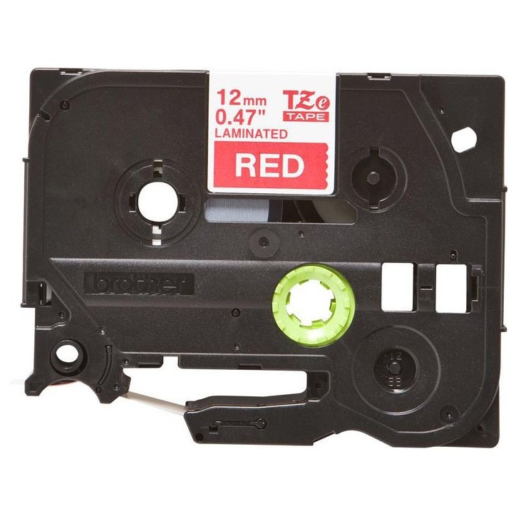 TZE-435 Brother 12 mm white on red tape, 8m TC-292 Brother