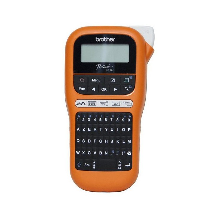 PTE110G1 Brother LCD, 3.5/6/9/12 mm, HGe/TZe, QWERTY, 180 dpi, 20 mm/sec TZE-435 ALKALINE - Alkaline Batteries - No restictions