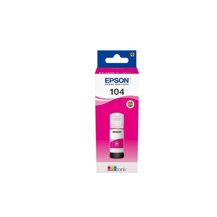 C13T00P340 Epson 104 EcoTank Magenta ink bottle NONE - Only use for non-battery items