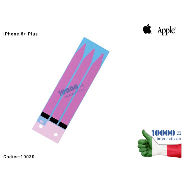 Adesivo Biadesivo Batteria APPLE iPhone 6+ Plus (A1522) (A1524) (A1593) Battery Adhesive Strips Sticker