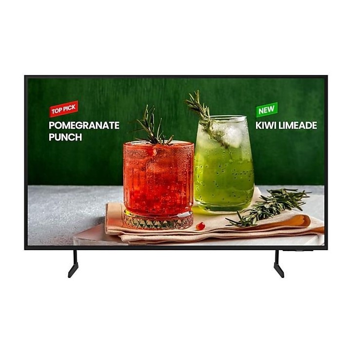 LH65BEDHLGUXEN Samsung 65 | Non-tactile |  UHD 3840x2160  | 300 | 16/7 | | Tuner, Biz TV App, Tizen 8.0 | HP : 2x10W | 3 years 2